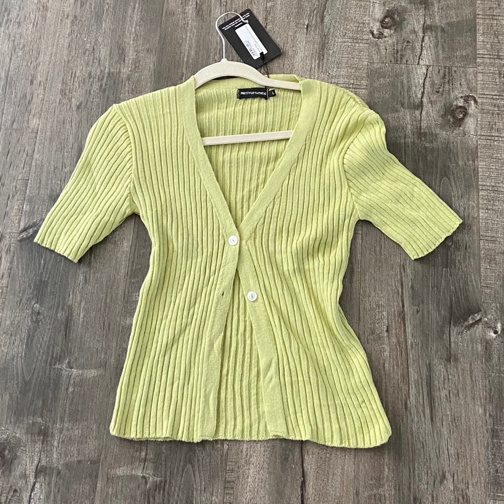Brand New Pastel Green Cardigan